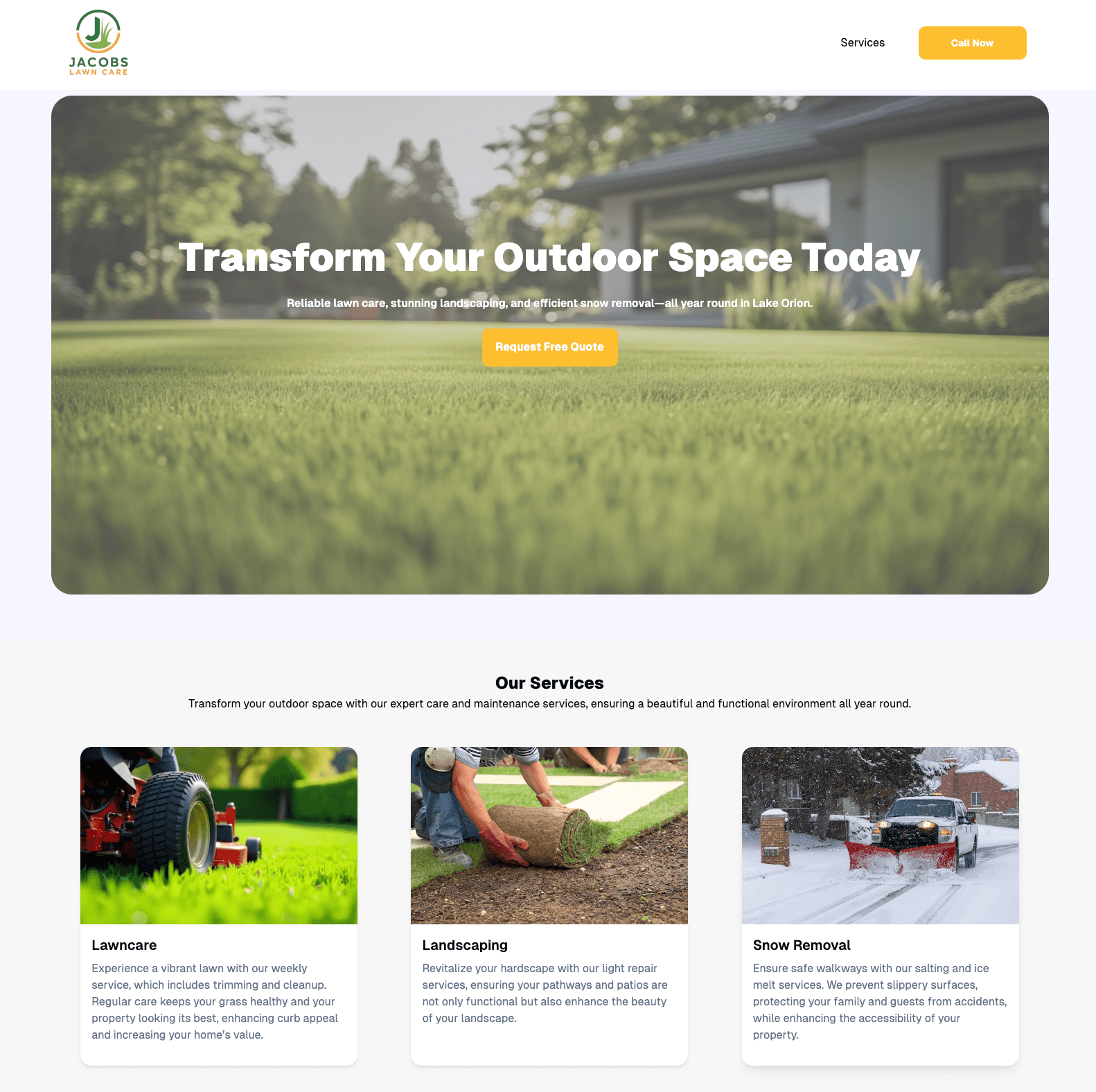 Sample Lodex website preview